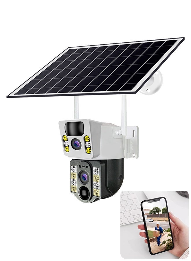 v380 Portable Solar Panel Kit with Type-C Charging Cable, Adjustable Stand & Screw Kit ×2 – Easy Outdoor Charging Solution for Phones, Tablets & Small Devices - Image 1